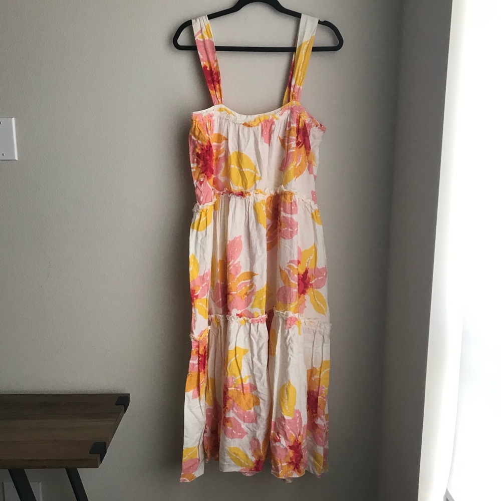 Free People Floral Midi Dress